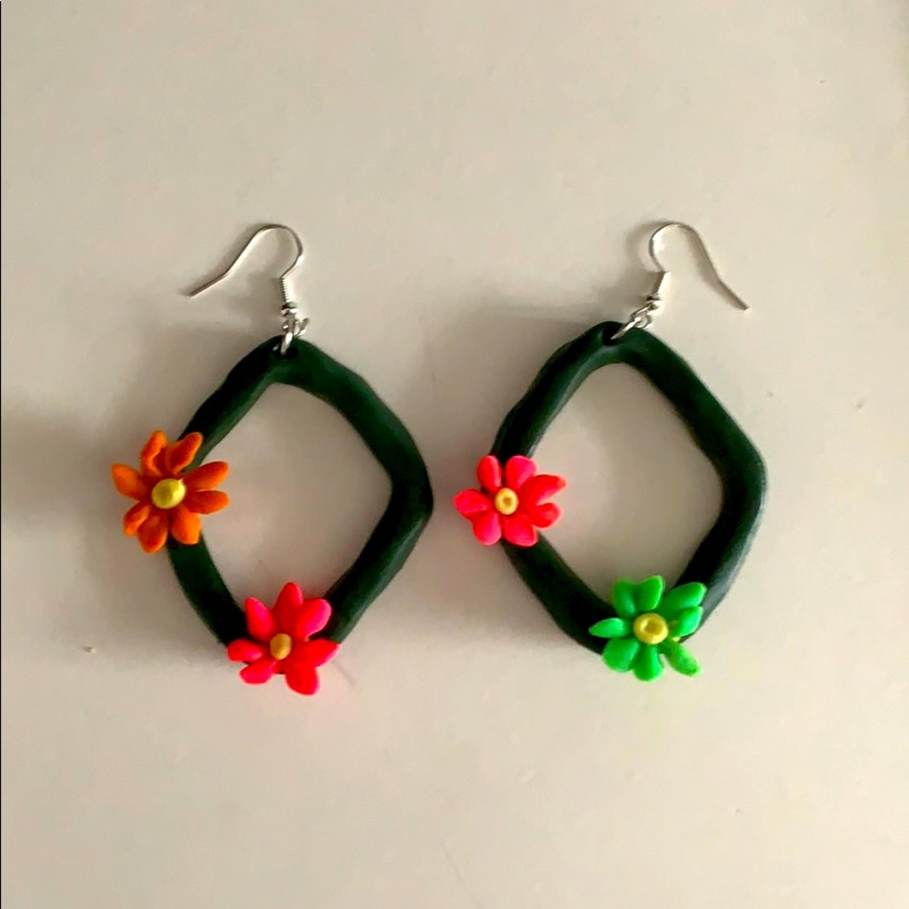 Floral earrings